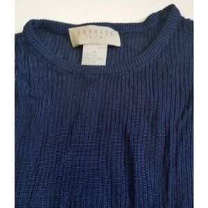 Express 100% Silk Long Sleeve Top